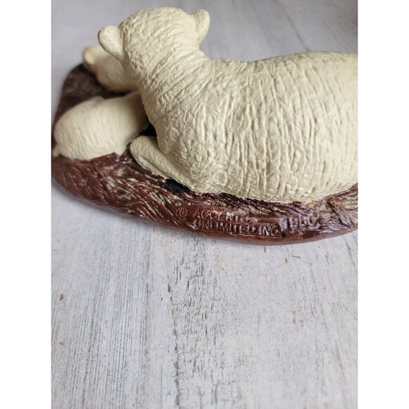 Vintage‎ sheep nativity chalkware home decor figure religious - Picture 6 of 7
